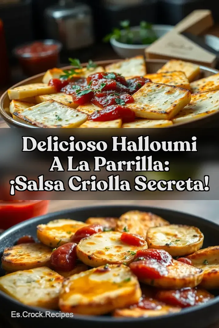 Delicioso Halloumi a la Parrilla: &iexcl;Salsa Criolla Secreta!