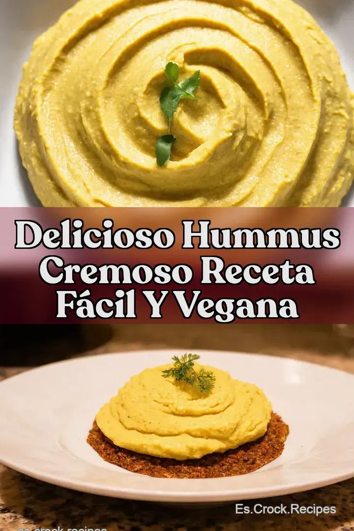 Delicioso Hummus Cremoso Receta F&aacute;cil y Vegana