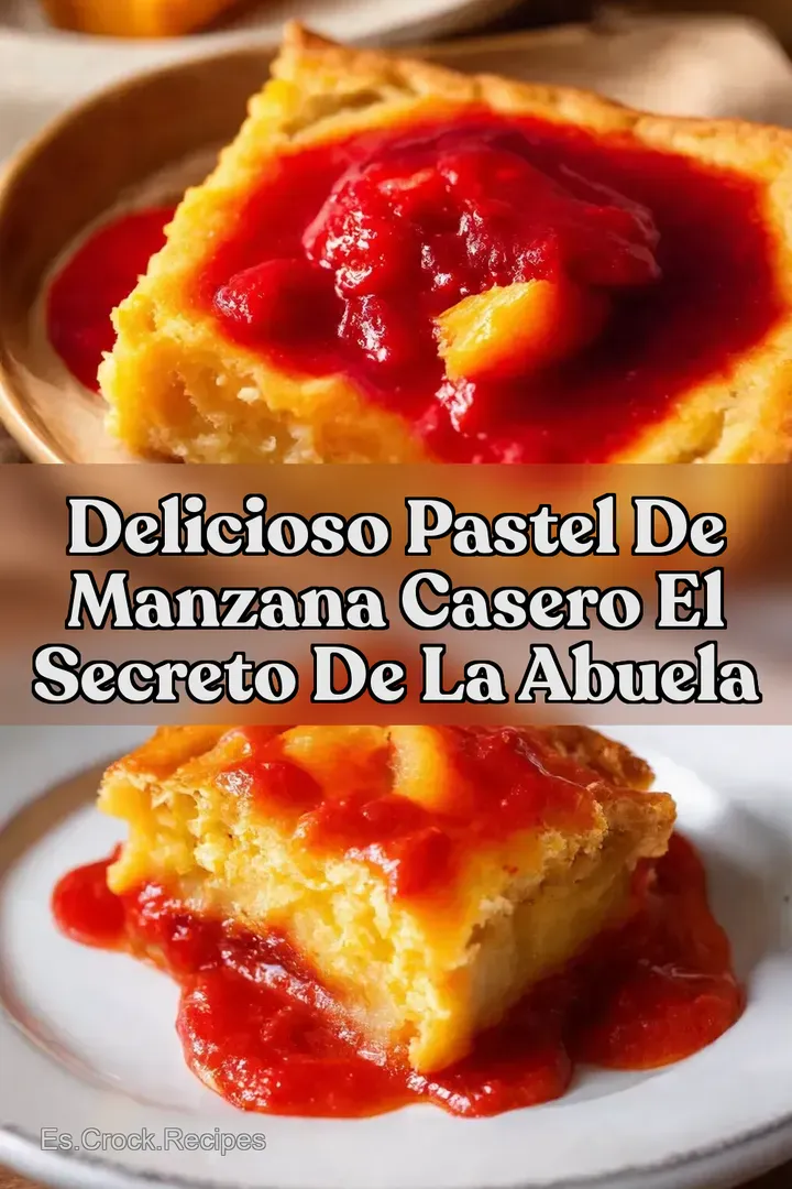 Delicioso Pastel de Manzana Casero El Secreto de la Abuela