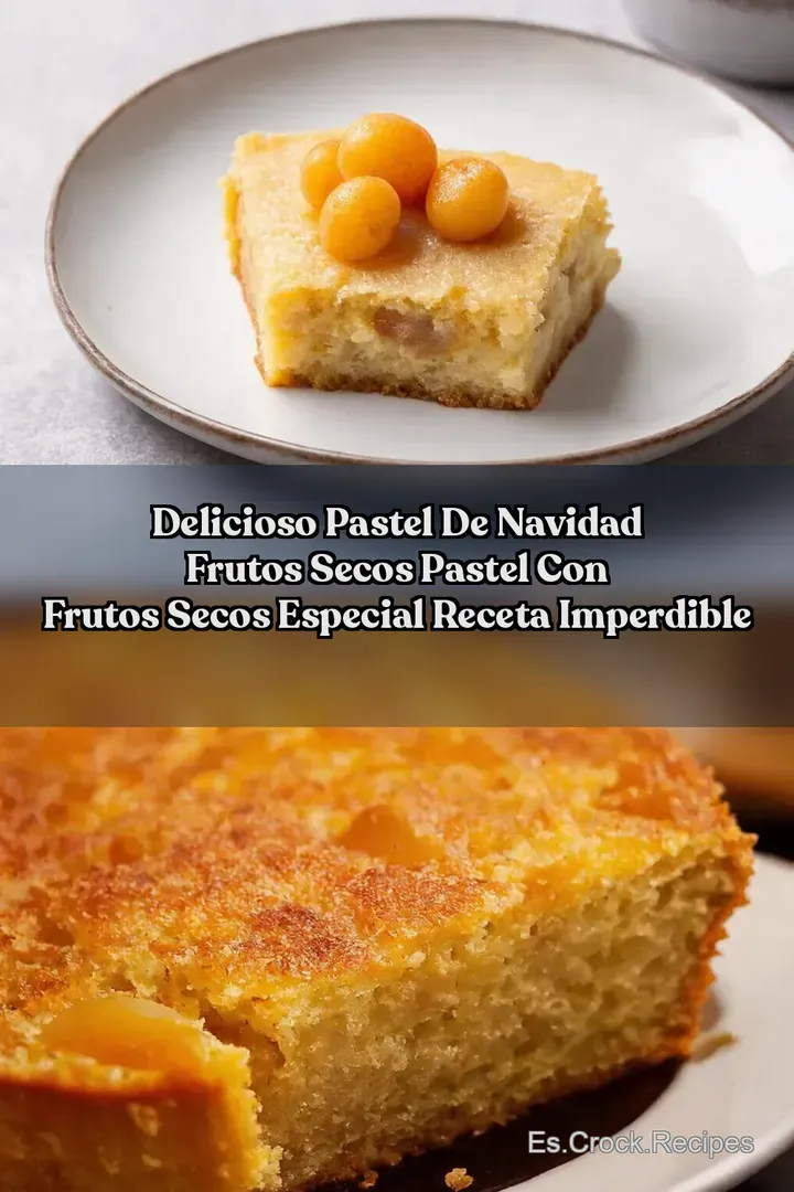 Delicioso Pastel de Navidad frutos secos PASTEL CON FRUTOS SECOS ESPECIAL Receta Imperdible