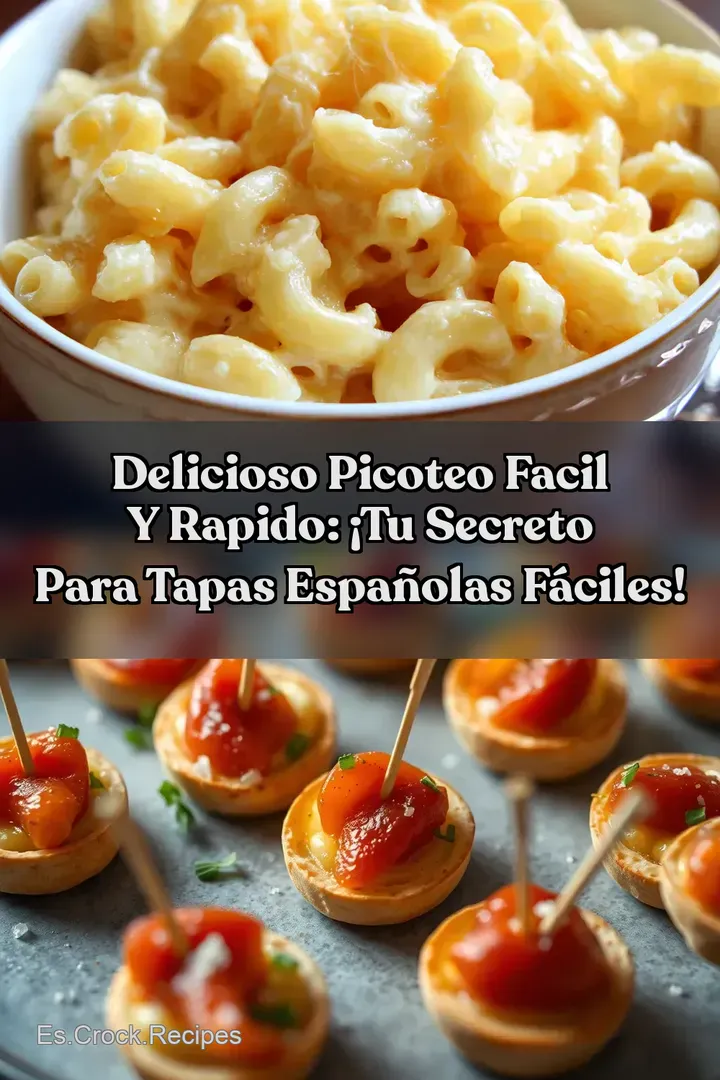 Delicioso Picoteo Facil y Rapido: &iexcl;Tu Secreto para Tapas Espa&ntilde;olas F&aacute;ciles!