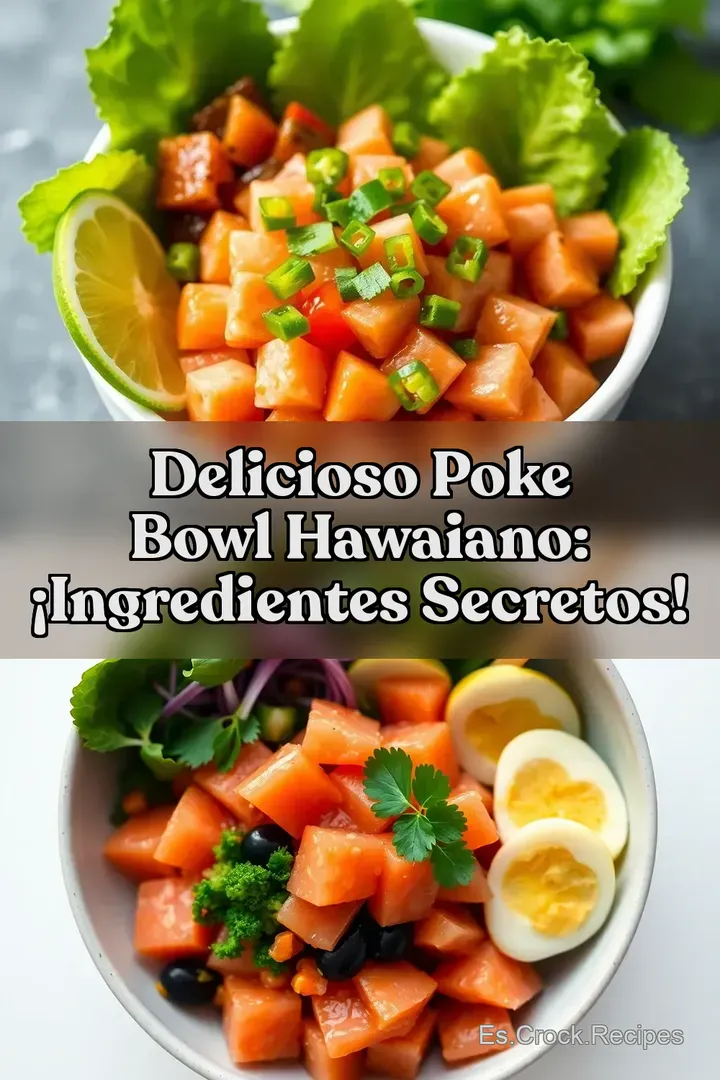 Delicioso Poke Bowl Hawaiano: &iexcl;Ingredientes Secretos!