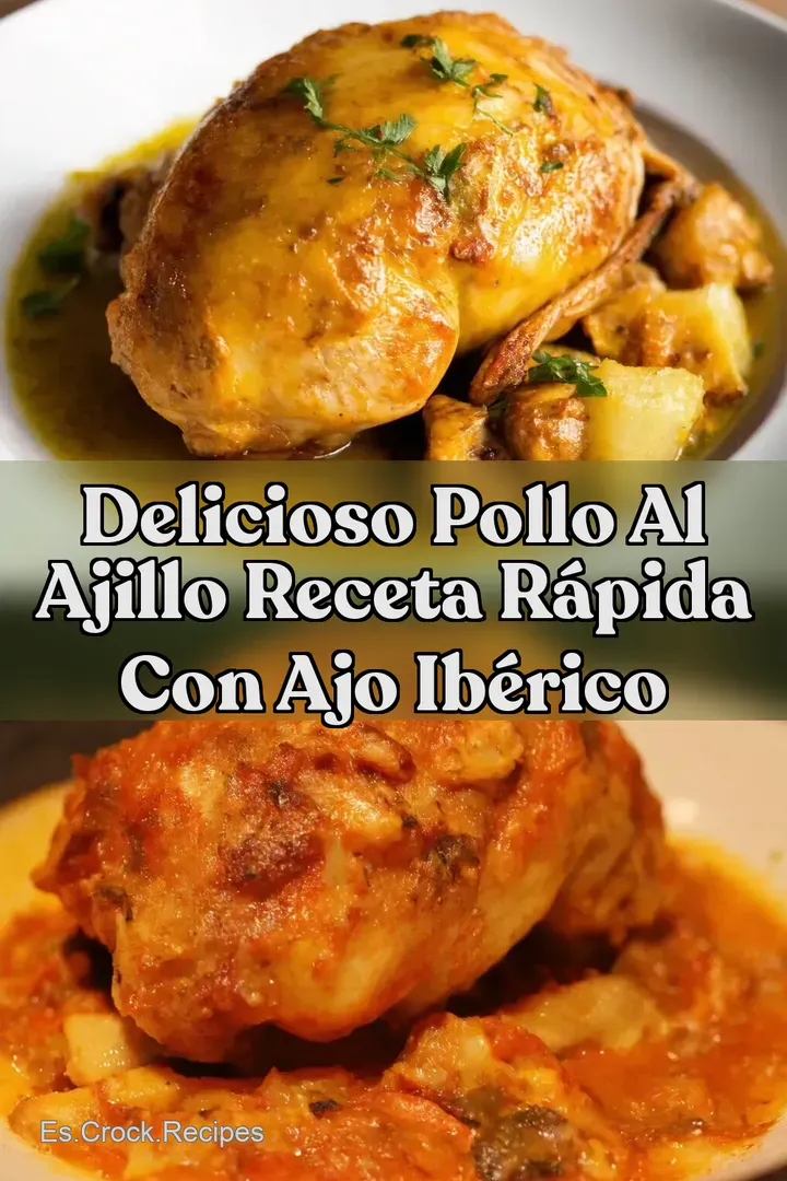Delicioso Pollo al Ajillo Receta R&aacute;pida con Ajo Ib&eacute;rico