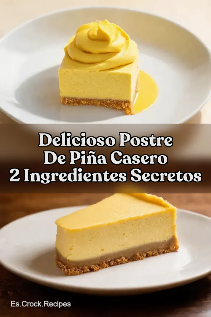 Delicioso Postre de Pi&ntilde;a Casero 2 Ingredientes Secretos