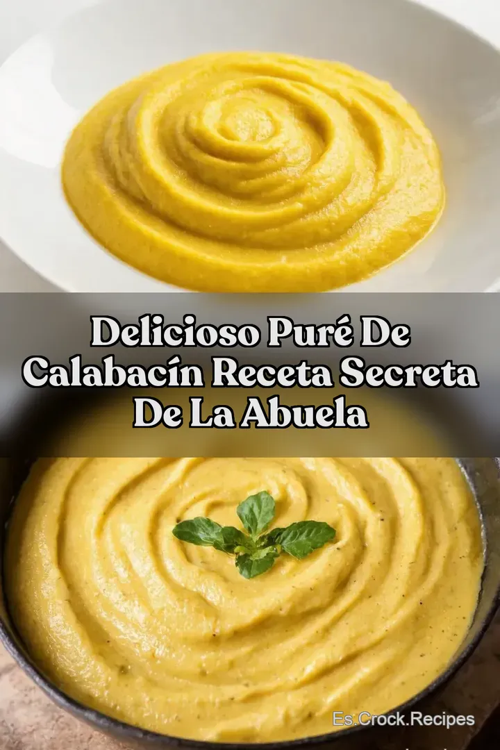 Delicioso Pur&eacute; de Calabac&iacute;n Receta Secreta de la Abuela