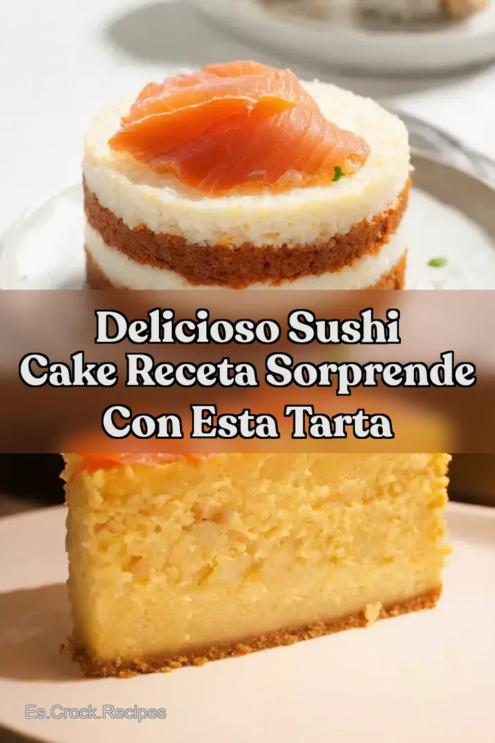 Delicioso Sushi Cake Receta Sorprende con esta Tarta