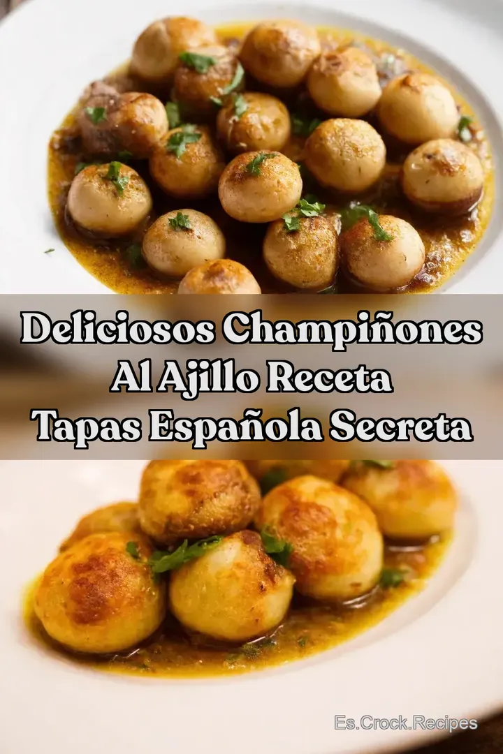 Deliciosos Champi&ntilde;ones al Ajillo Receta Tapas Espa&ntilde;ola Secreta