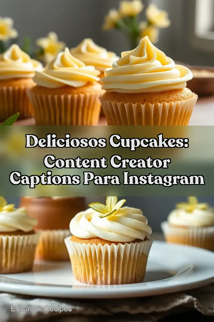 Deliciosos Cupcakes: Content Creator Captions Para Instagram