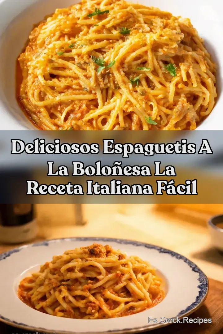 Deliciosos Espaguetis a la Bolo&ntilde;esa La Receta Italiana F&aacute;cil