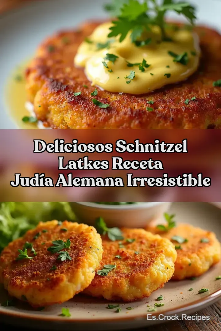 Deliciosos Schnitzel Latkes Receta Jud&iacute;a Alemana Irresistible