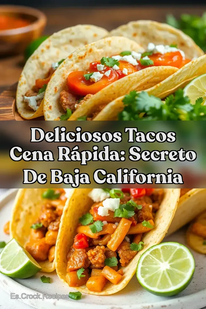 Deliciosos Tacos Cena R&aacute;pida: Secreto de Baja California