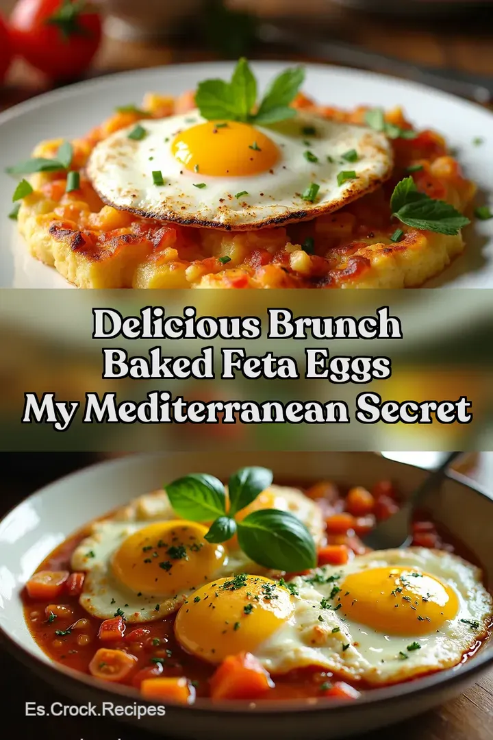 Delicious Brunch Baked Feta Eggs My Mediterranean Secret