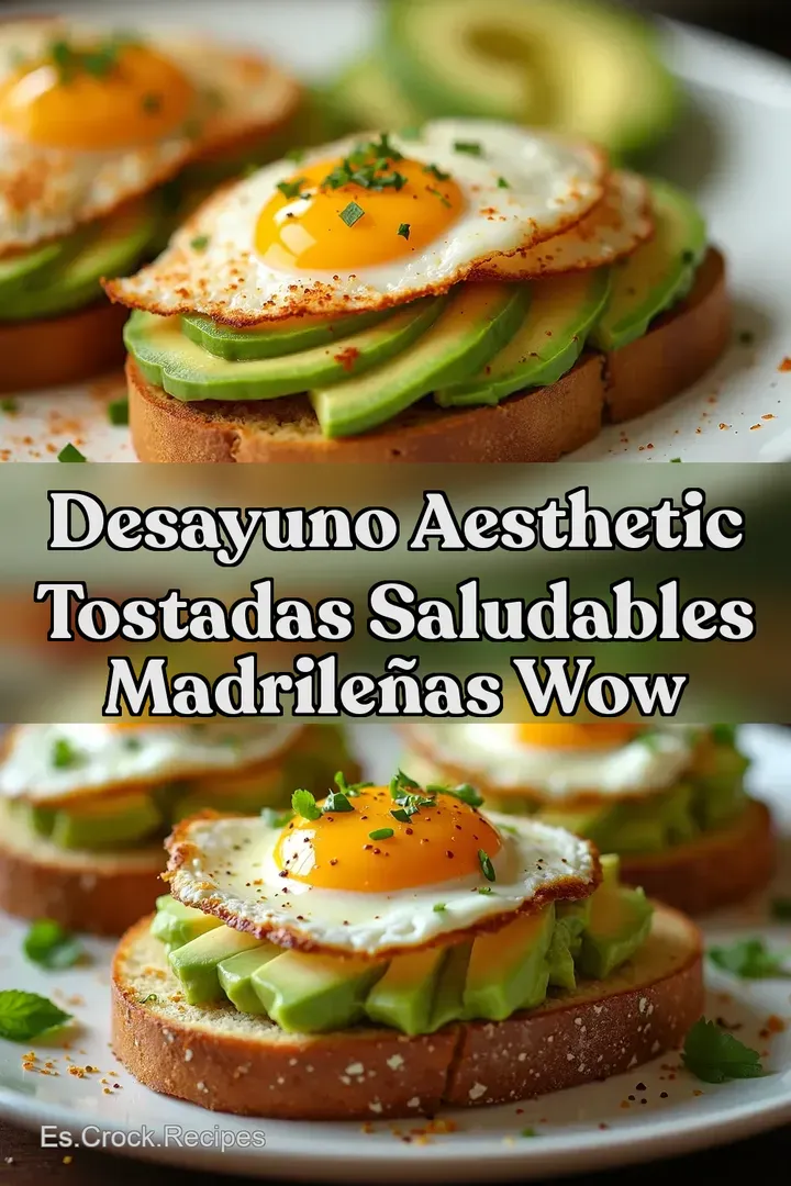 Desayuno Aesthetic Tostadas Saludables Madrile&ntilde;as Wow