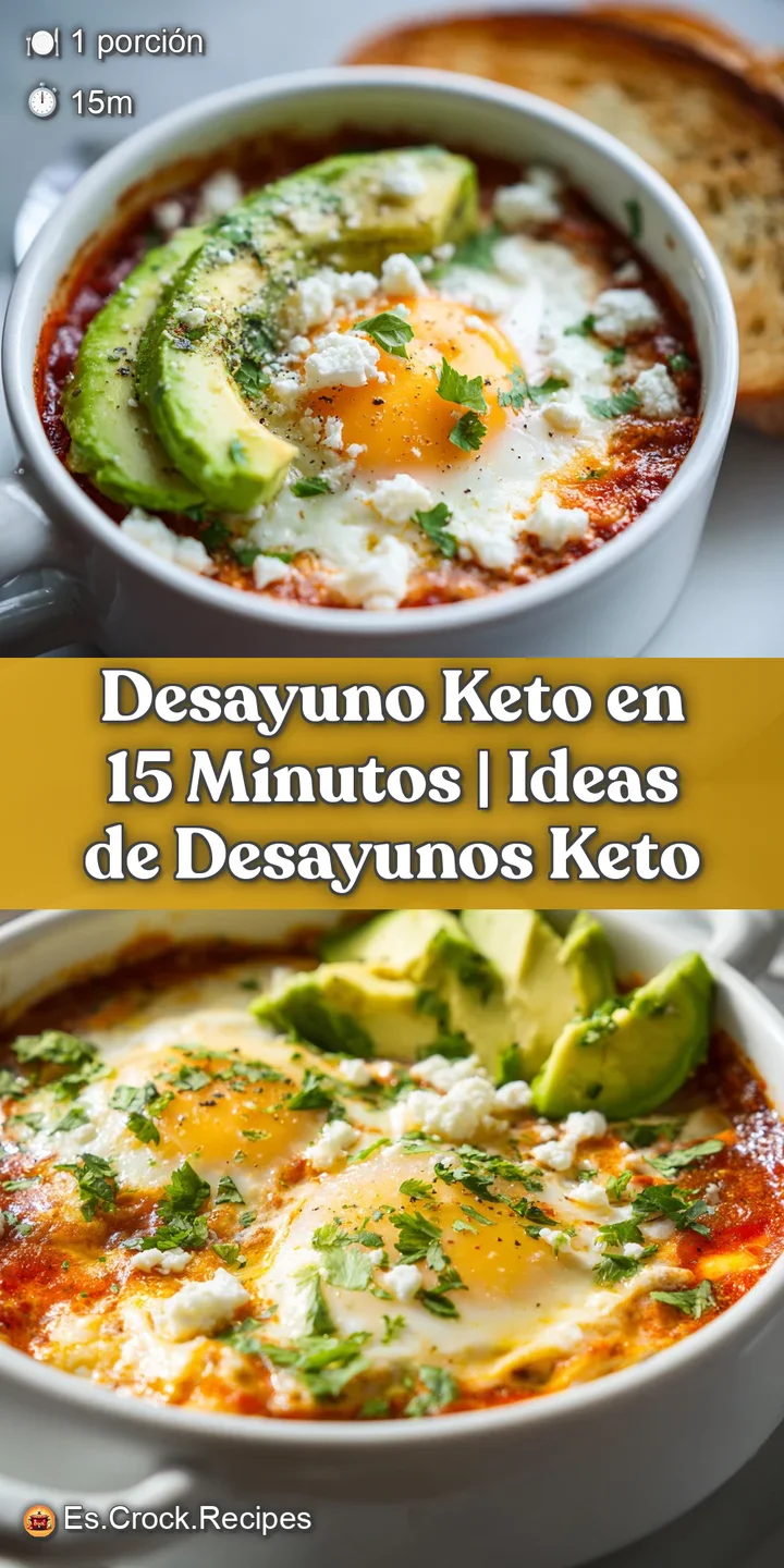 Close-up of a fluffy egg yolk breaking over bright green avocado and jewel-like red pepper pieces.