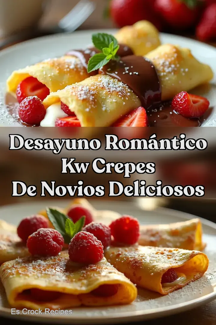 Desayuno Rom&aacute;ntico kw Crepes de Novios Deliciosos
