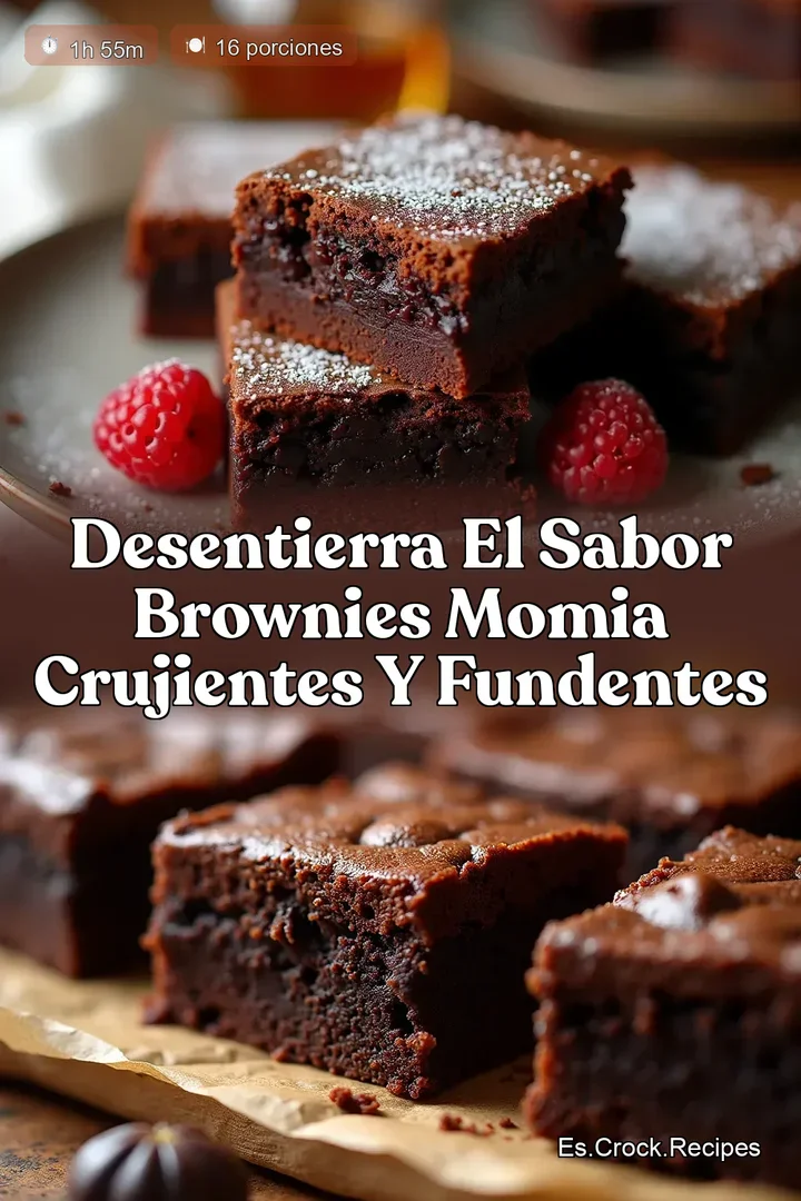 Desentierra el sabor Brownies Momia Crujientes y Fundentes