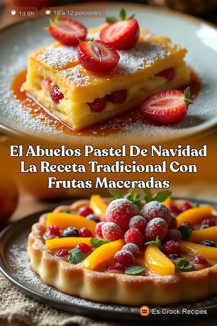El Abuelos Pastel de Navidad La Receta Tradicional con Frutas Maceradas