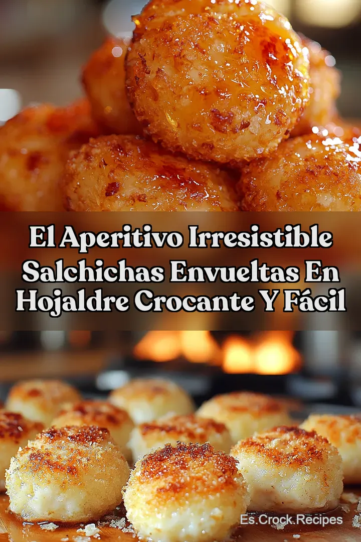 El Aperitivo Irresistible Salchichas Envueltas en Hojaldre Crocante y F&aacute;cil