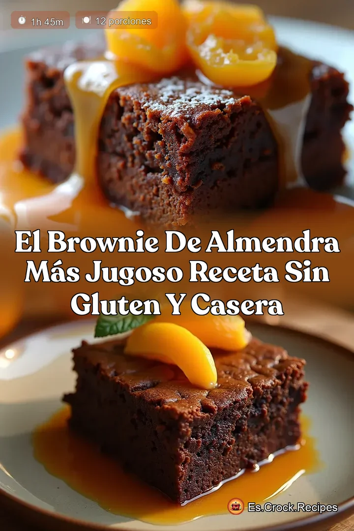 El Brownie de Almendra M&aacute;s Jugoso Receta Sin Gluten y Casera