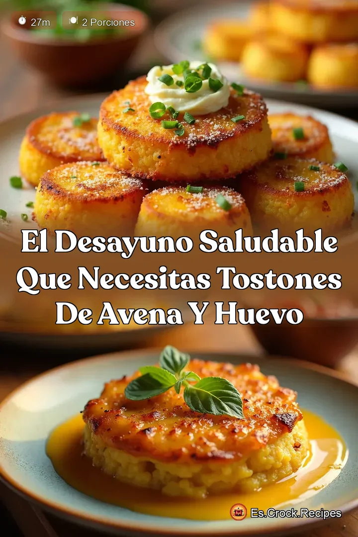 El Desayuno Saludable que Necesitas Tostones de Avena y Huevo