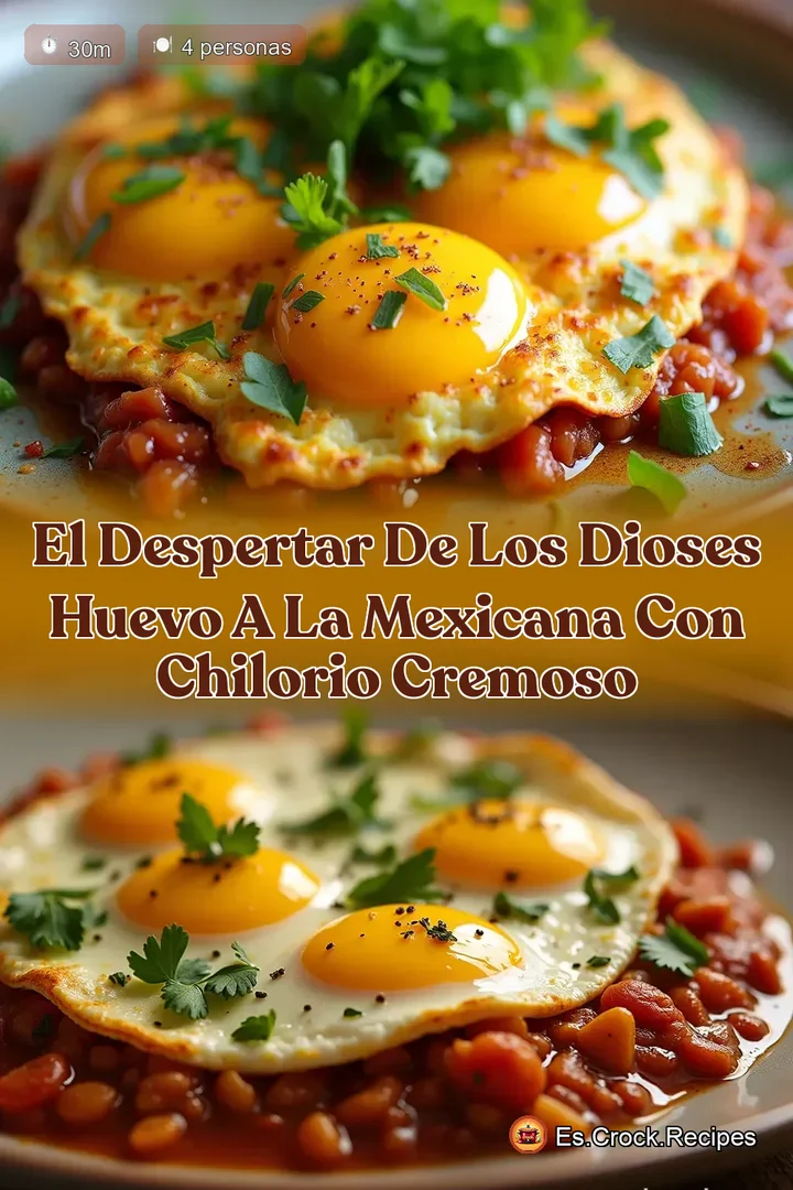 El Despertar de los Dioses Huevo a la Mexicana con Chilorio Cremoso