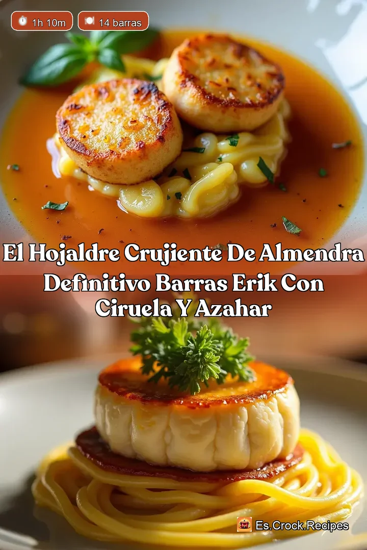 El Hojaldre Crujiente de Almendra Definitivo Barras Erik con Ciruela y Azahar