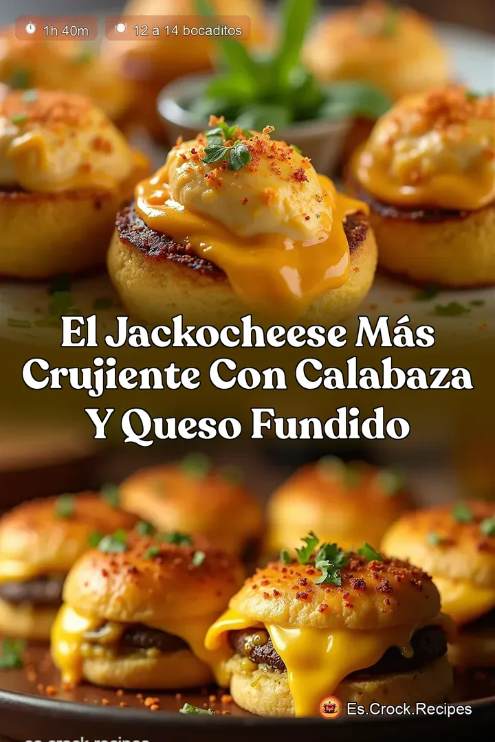 El JackOCheese m&aacute;s crujiente Con calabaza y queso fundido