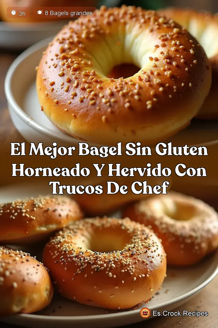 El Mejor Bagel Sin Gluten Horneado y Hervido con Trucos de Chef