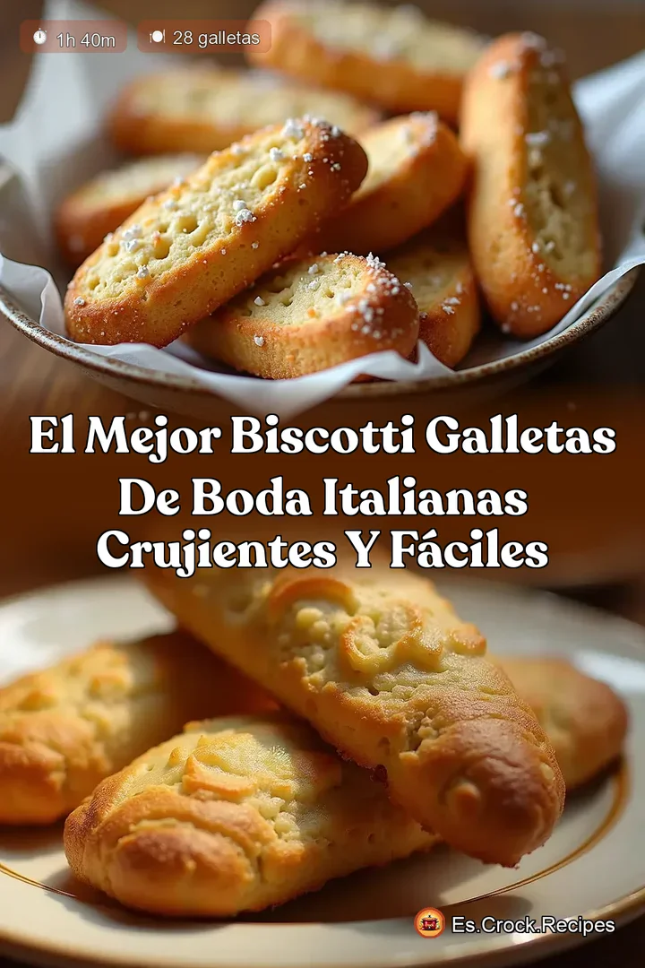 El Mejor Biscotti Galletas de Boda Italianas Crujientes y F&aacute;ciles