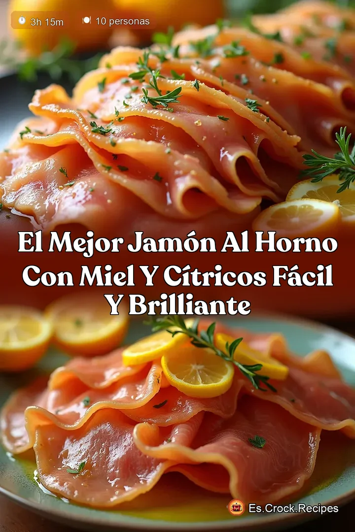 El Mejor Jam&oacute;n al Horno con Miel y C&iacute;tricos F&aacute;cil y Brilliante