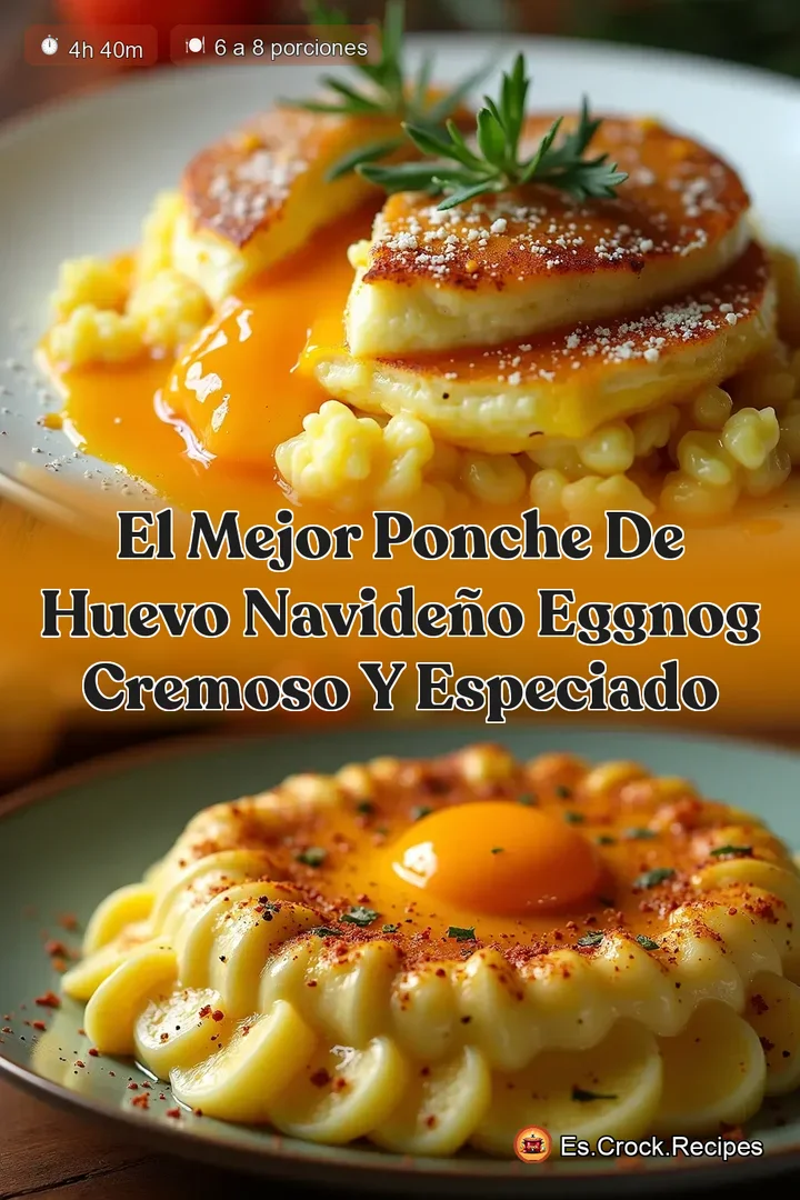 El Mejor Ponche de Huevo Navide&ntilde;o Eggnog Cremoso y Especiado