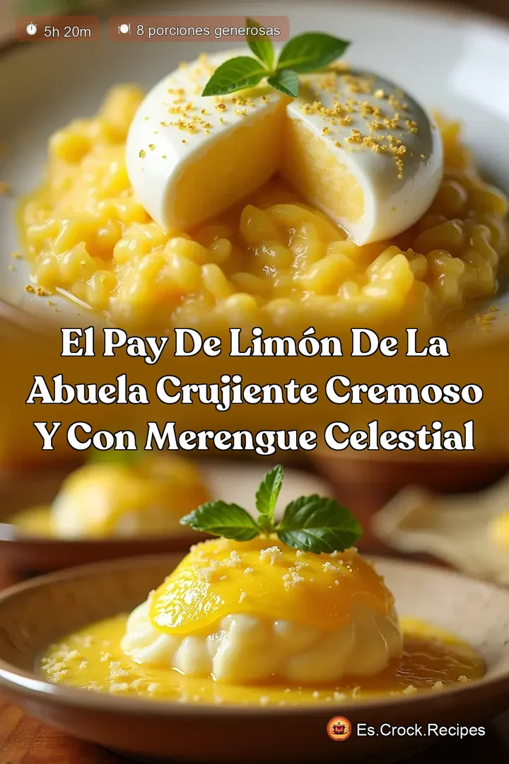 El Pay de Lim&oacute;n de la Abuela Crujiente Cremoso y con Merengue Celestial