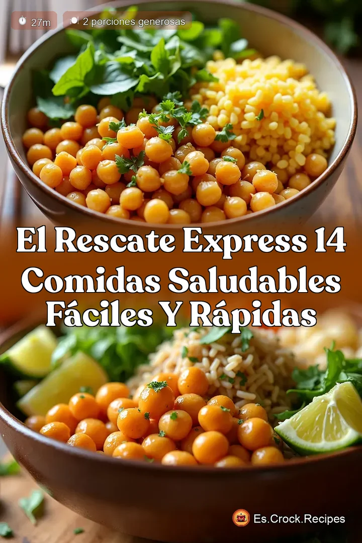 El Rescate Express 14 Comidas Saludables F&aacute;ciles y R&aacute;pidas
