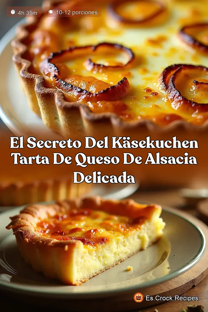 El Secreto del K&auml;sekuchen Tarta de Queso de Alsacia Delicada