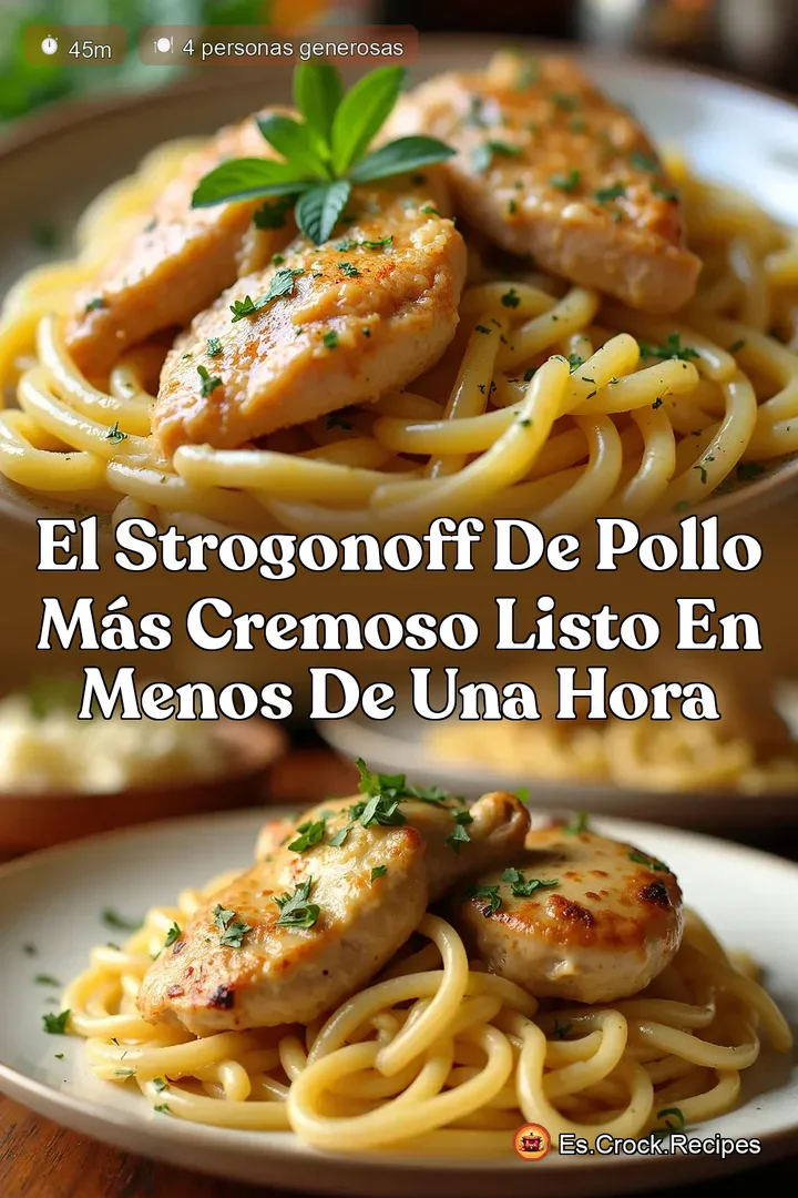 El Strogonoff de Pollo M&aacute;s Cremoso Listo en Menos de Una Hora