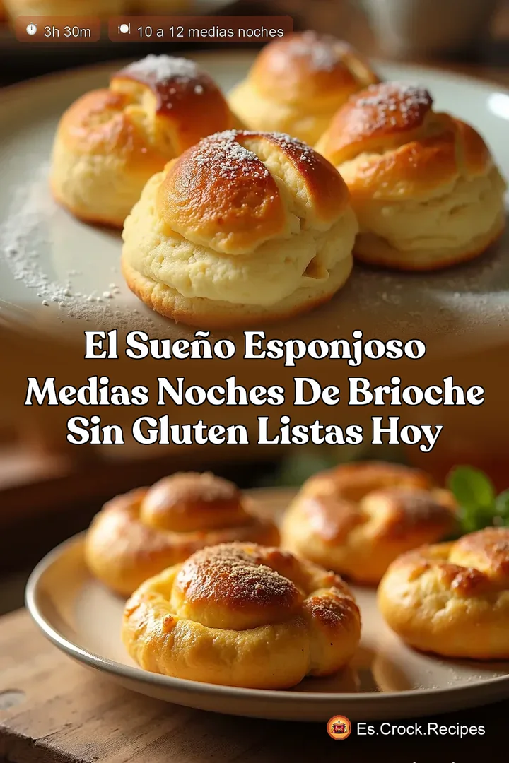 El Sue&ntilde;o Esponjoso Medias Noches de Brioche Sin Gluten listas hoy