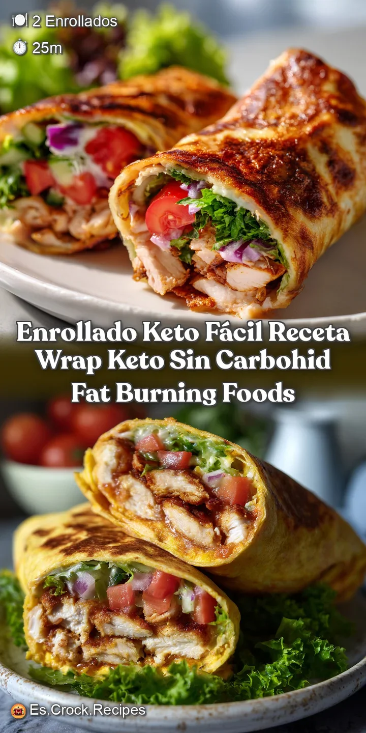 Enrollado Keto F&aacute;cil Receta Wrap Keto Sin Carbohid Fat Burning Foods