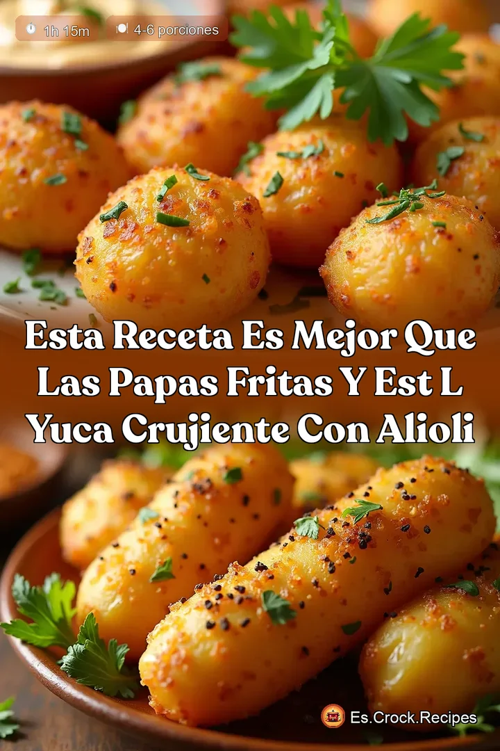 ESTA RECETA ES MEJOR QUE LAS PAPAS FRITAS Y EST L Yuca Crujiente con Alioli
