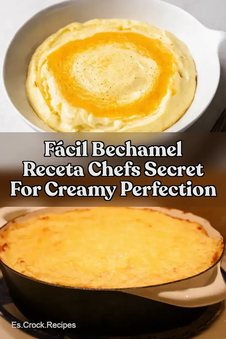 F&aacute;cil Bechamel Receta Chefs Secret for Creamy Perfection