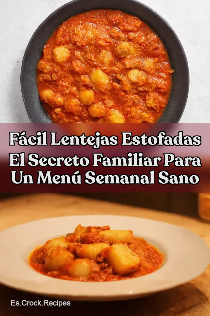F&aacute;cil Lentejas Estofadas El Secreto Familiar Para Un Men&uacute; Semanal Sano