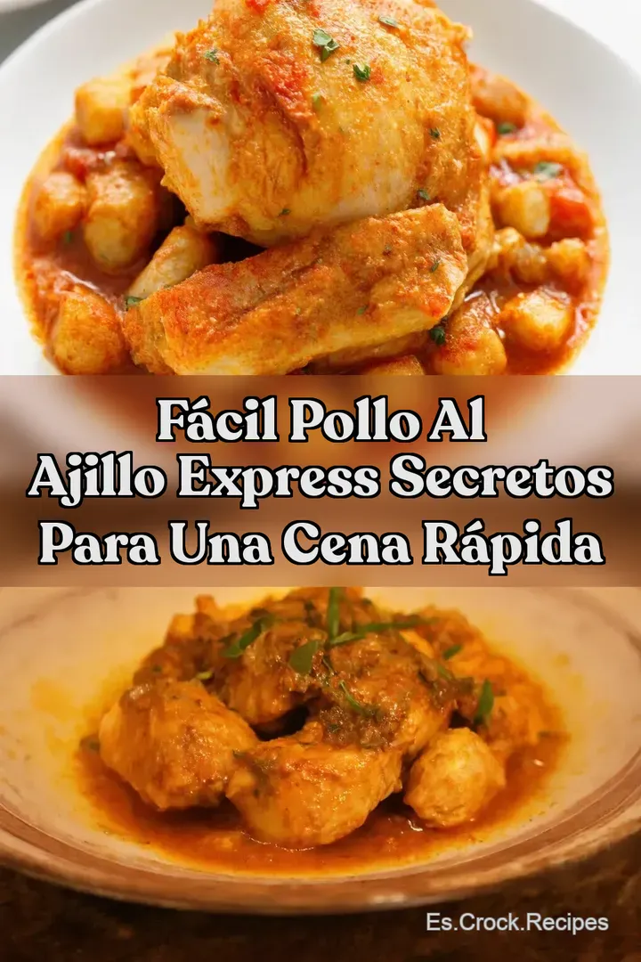 F&aacute;cil Pollo al Ajillo Express Secretos para una Cena R&aacute;pida