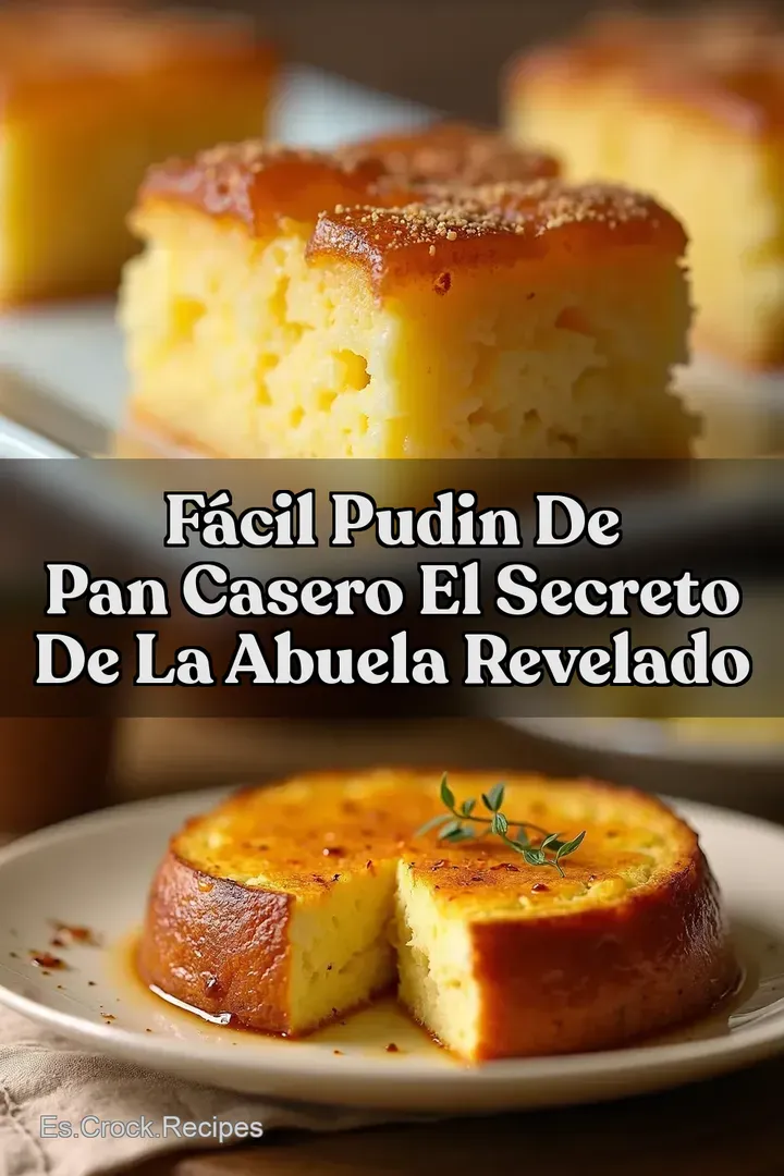 F&aacute;cil Pudin de Pan Casero El Secreto de la Abuela Revelado