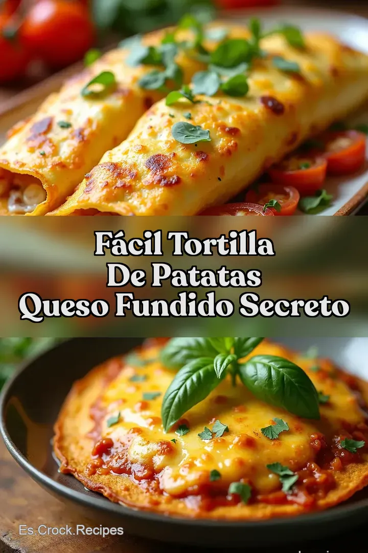 F&aacute;cil Tortilla de Patatas Queso Fundido Secreto