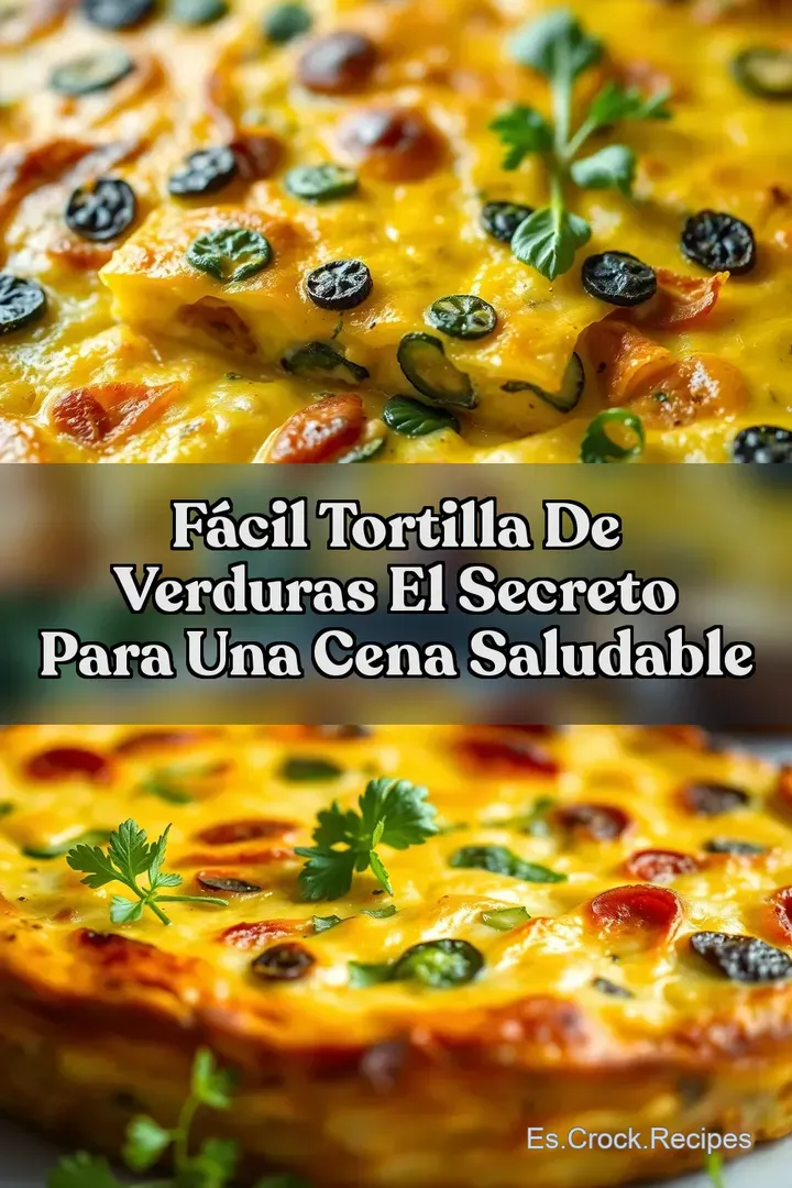 F&aacute;cil TORTILLA DE VERDURAS El Secreto para una Cena Saludable