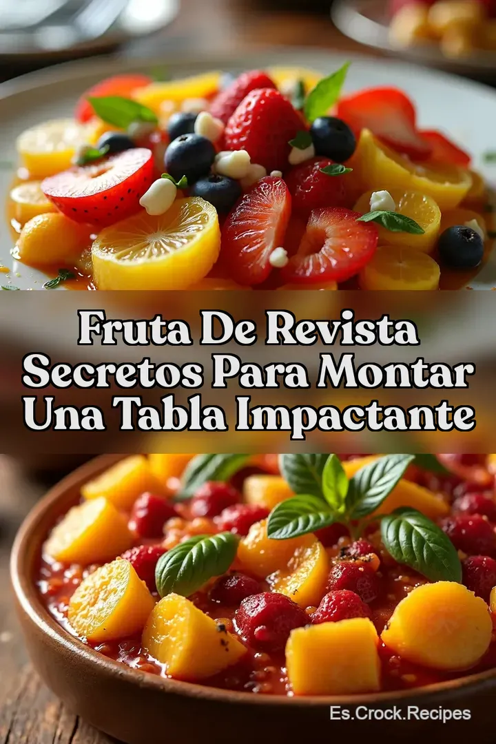 Fruta de Revista Secretos Para Montar Una Tabla Impactante
