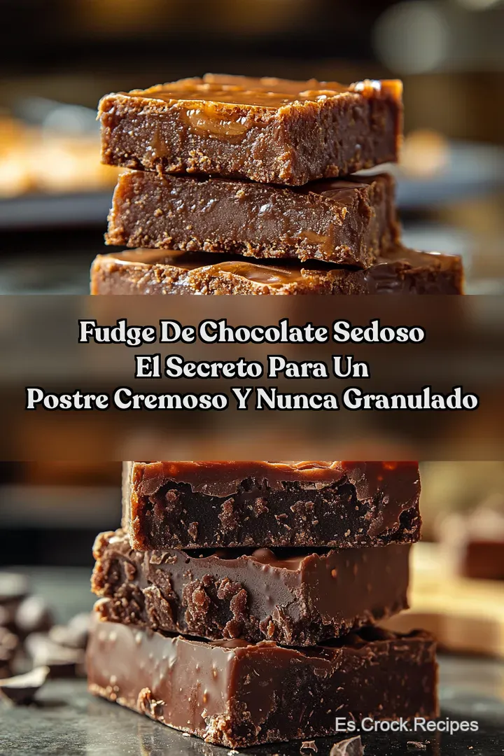 Fudge de Chocolate Sedoso El Secreto para un Postre Cremoso y Nunca Granulado