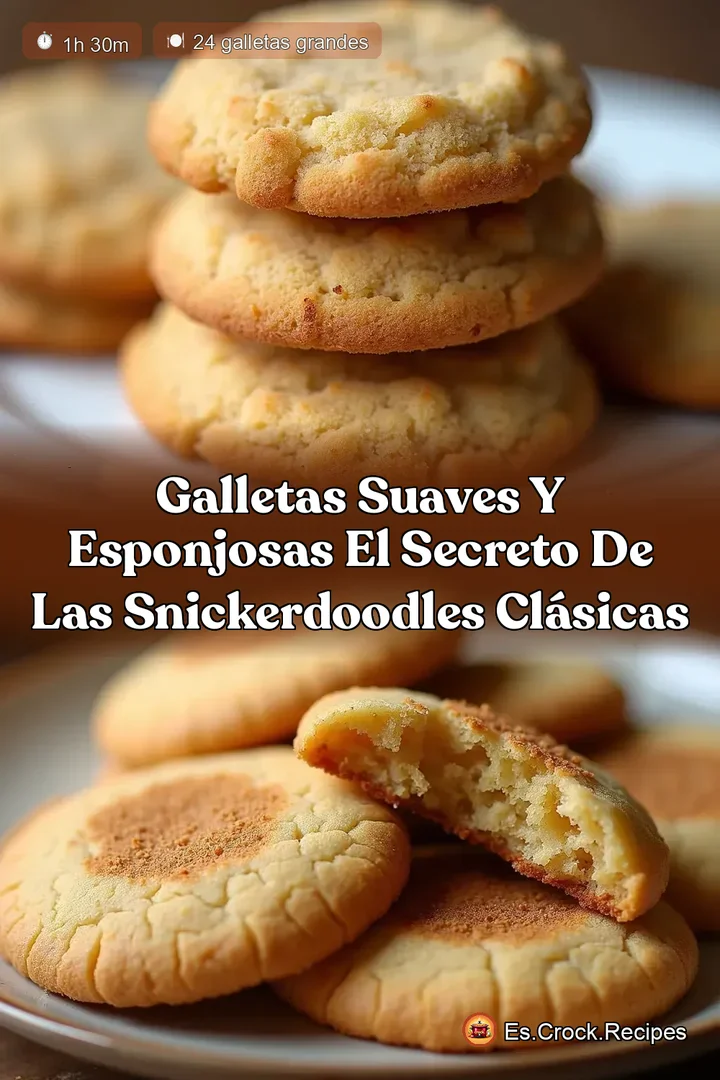 Galletas Suaves y Esponjosas El Secreto de las Snickerdoodles Cl&aacute;sicas