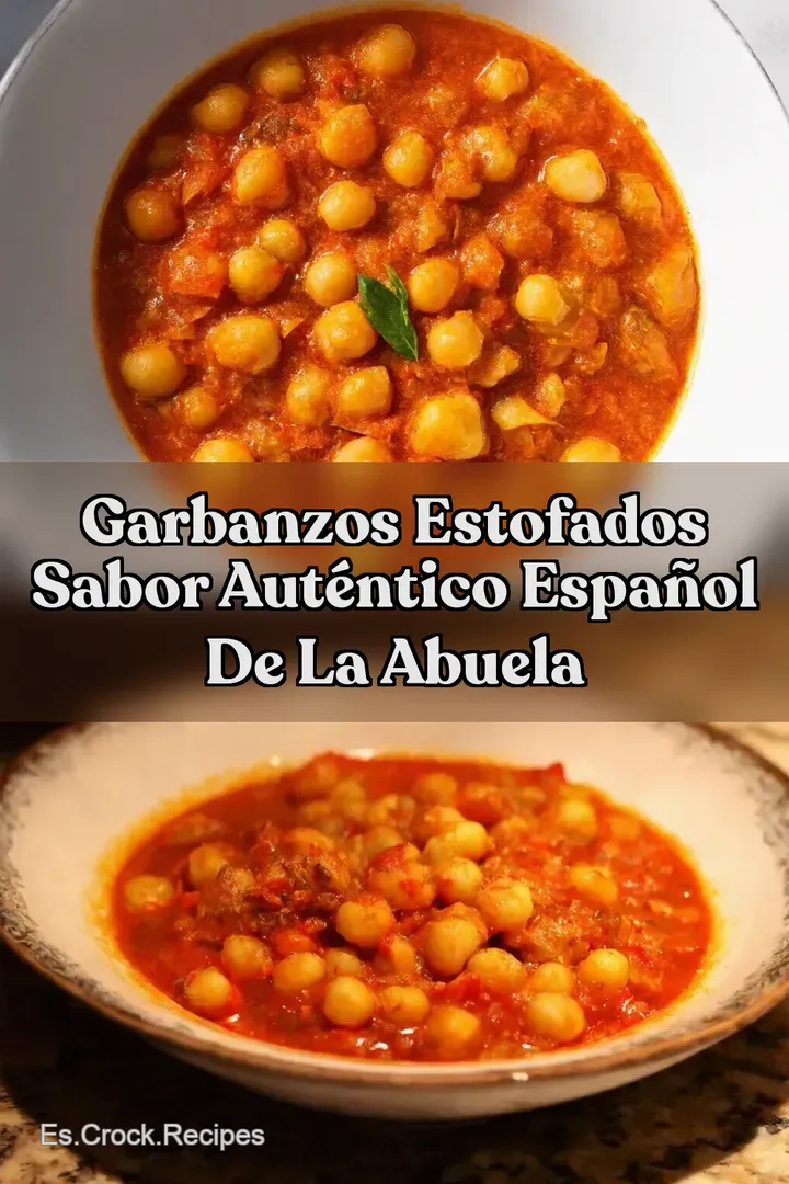 Garbanzos Estofados Sabor Aut&eacute;ntico Espa&ntilde;ol de la Abuela