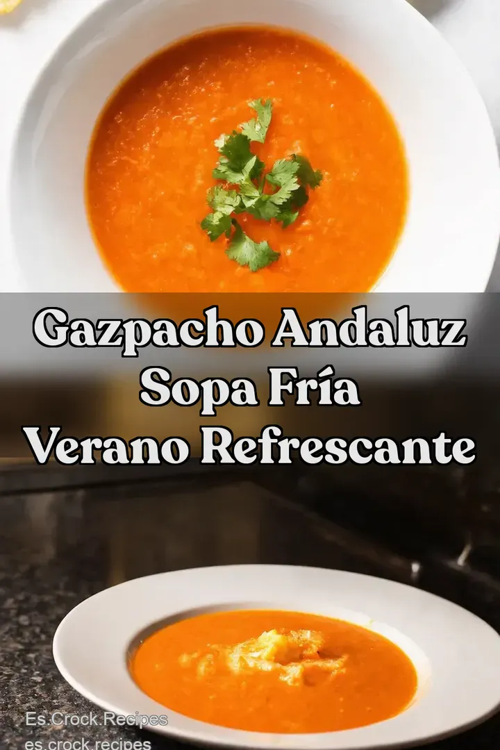 Gazpacho Andaluz Sopa Fr&iacute;a Verano Refrescante