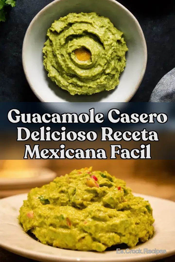 Guacamole Casero Delicioso Receta Mexicana Facil